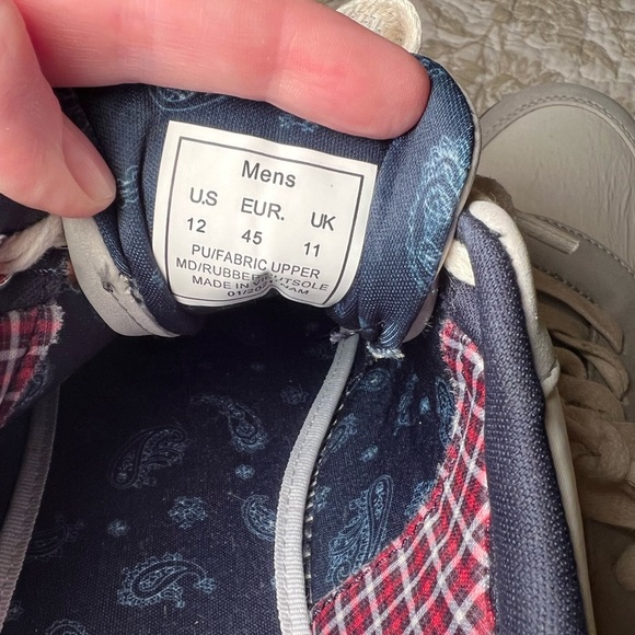 Ben Sherman White Pacer Old School Jogger Sneaker, size 12 Preppy Blokecore - Picture 2 of 11